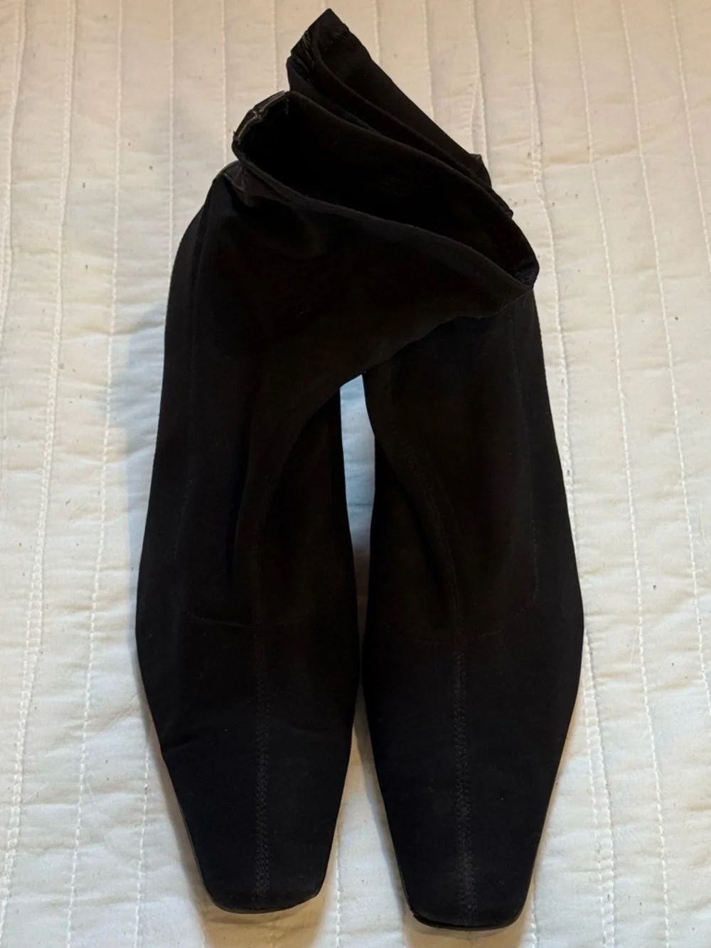 Circa Joan & David Black Stretch Ankle Bootie Heels Size 8